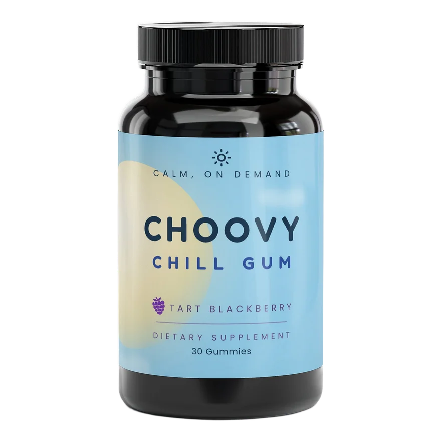 CHOOVY Chill Gum gummies for steady daytime calm